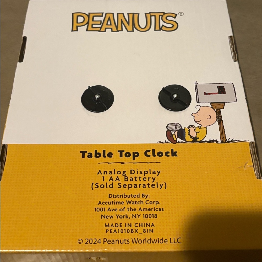 Peanuts snoopy table top clock - Red - Picture 5 of 5